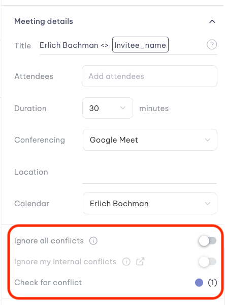 Ignore conflicts options