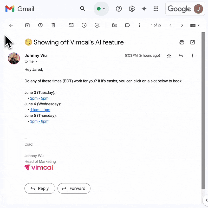 Free Time Finder demo
