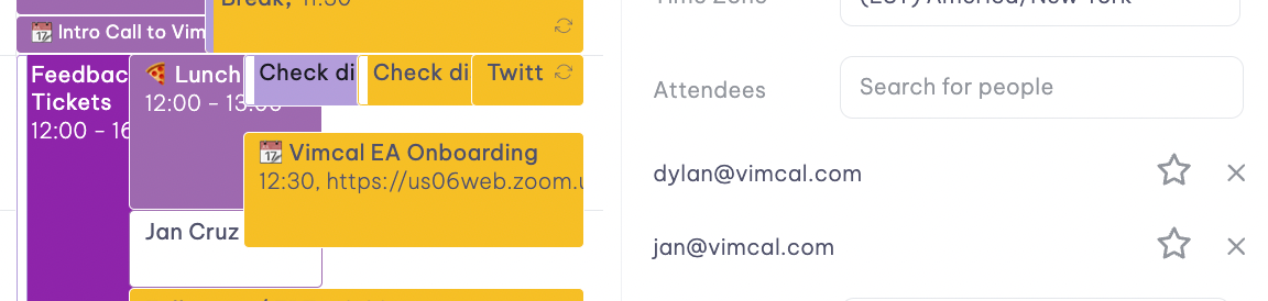 Overlay coworker calendars