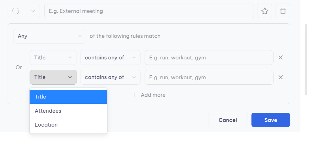 Auto-tag rule configuration