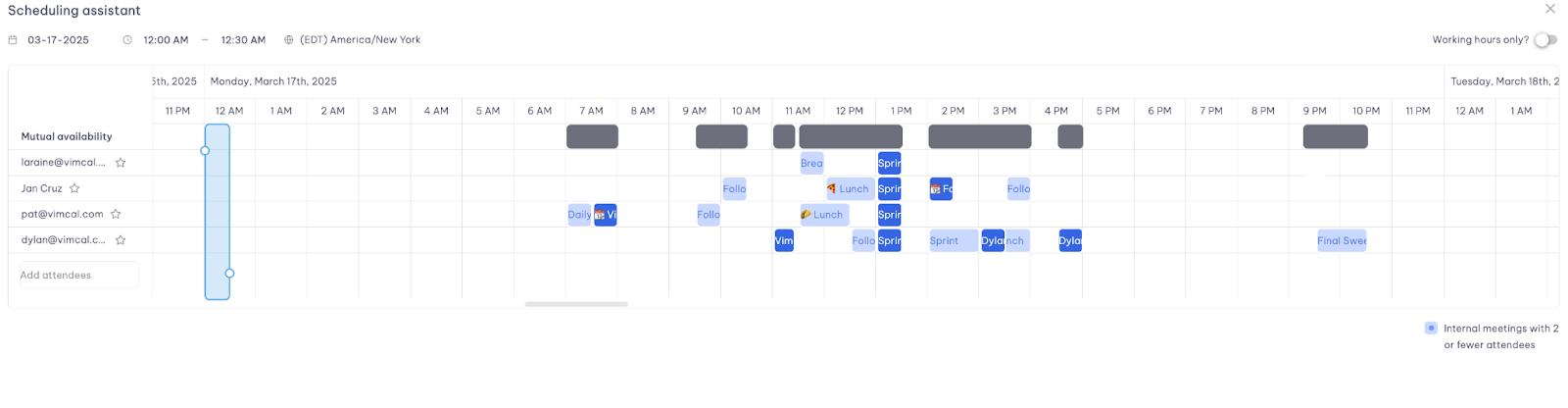 Scheduling Assistant